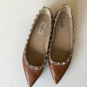 Valentino stud flat shoes size 36